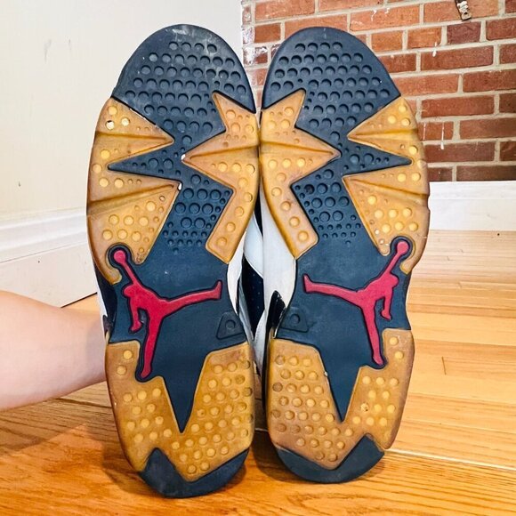 Jordan Retro 6 V1 Retro Olympic 2012 White Blue Size 13 Sneakers 38464-130 - Picture 6 of 13